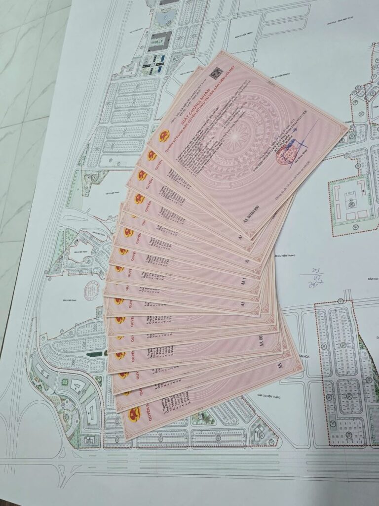 Giay Chung Nhan Quyen Su Dung Dat Tung Lo Dat Nen Yen Binh Xanh